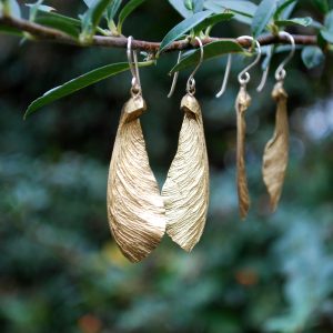 Boucles d'oreilles samares en laiton crochets argent